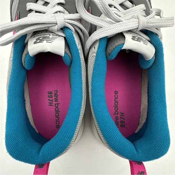 New Balance 997H Castlerock Gray Blue Pink Running Sneakers Mens Size 11.5 D
